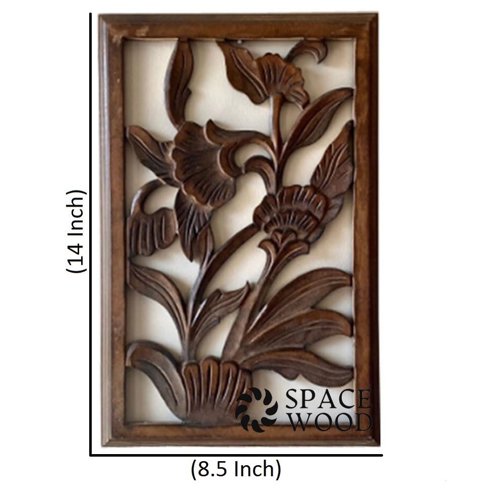 Space Wood Wall Hanging Panel | Wooden Wall Decorative Frame For Living Room | Mdf Wall Decor Wooden Frame For Home,14X8.5 Inche